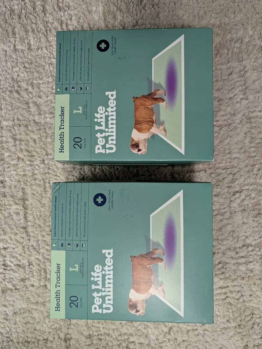 Pet Life Unlimited Health Tracker Dog Pee Pads